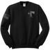 4-23 IN CROW Blend Crewneck Sweatshirt with Right Sleeve Flag