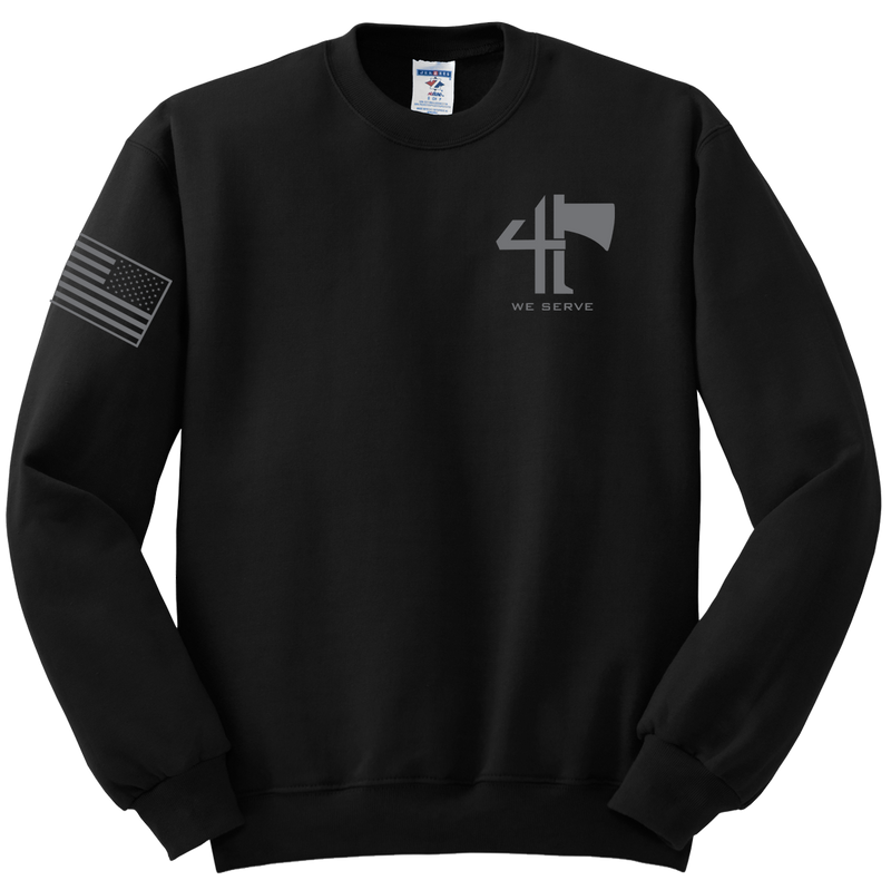 4-23 Infantry Blend Crewneck Sweatshirt with Right Sleeve Flag