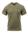 4-23 Infantry AR 670-1 Coyote Brown T-Shirt with Right Sleeve Flag