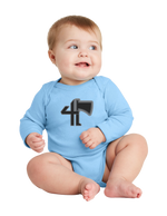 4-23 Infantry Infant Long Sleeve Baby Rib Bodysuit