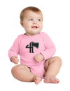 4-23 Infantry Infant Long Sleeve Baby Rib Bodysuit