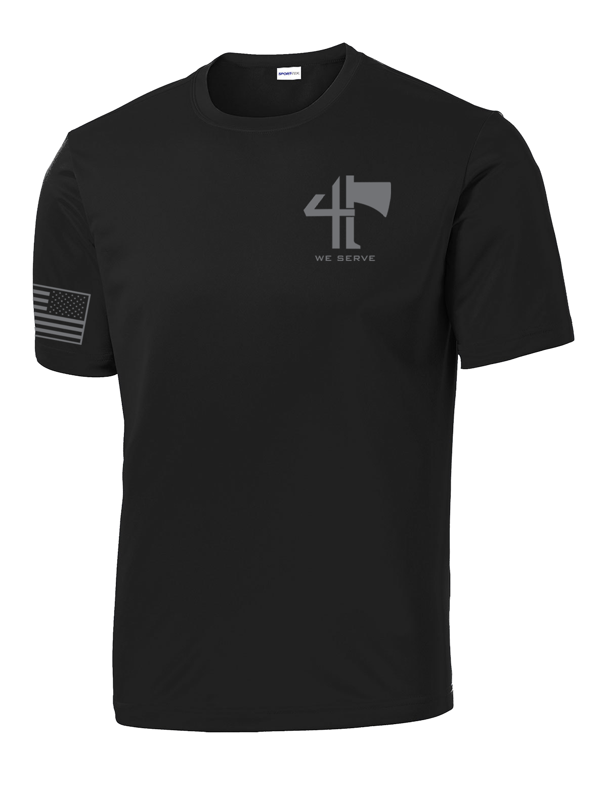 4-23 IN CROW Competitor Tee with Right Sleeve Flag