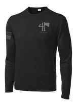 Bravo Company 4-23 Infantry Long Sleeve Competitor Tee with Right Sleeve Flag