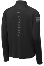 4-23 Infantry 1/2 Zip Raglan Performance Pullover with Right Sleeve & Back Print