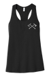 4-23 Infantry Women's Jersey Racerback Tank with Grey Tomahawks