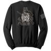 4-23 IN CROW Blend Crewneck Sweatshirt with Right Sleeve Flag