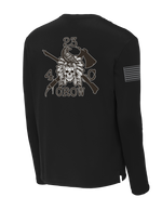 4-23 IN CROW Fleece Pullover Crew with Right Sleeve Flag