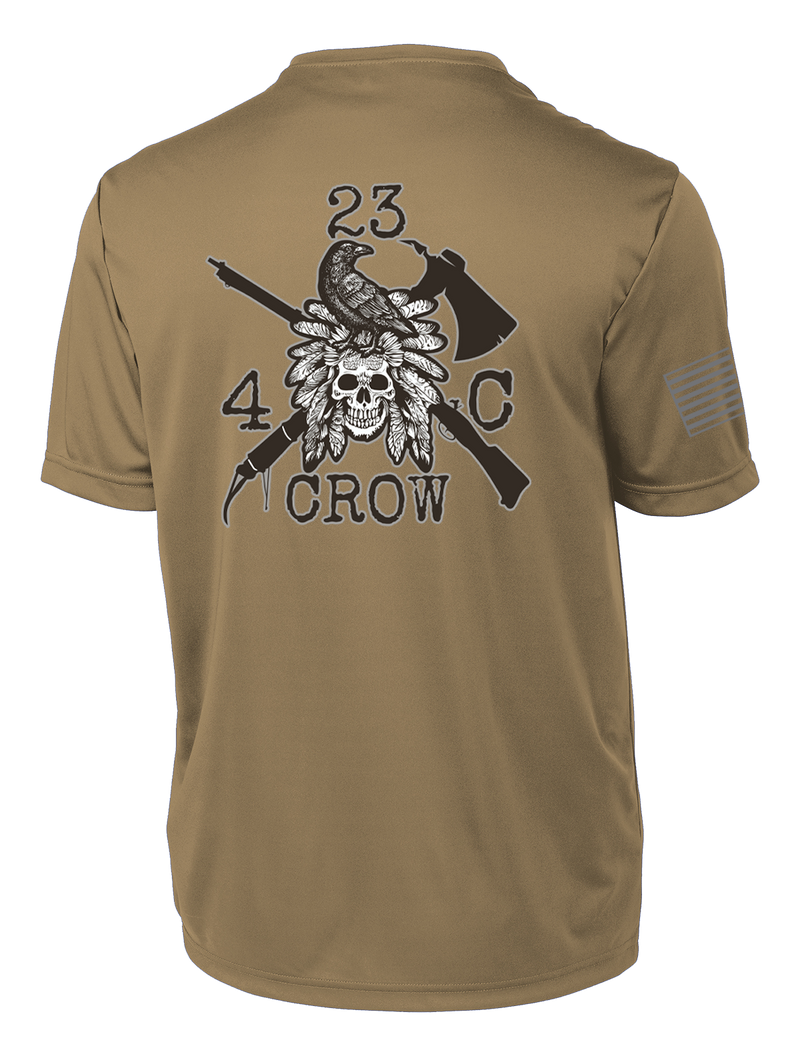 4-23 IN CROW Competitor Tee with Right Sleeve Flag