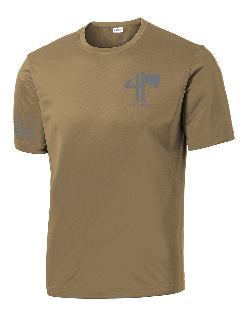 4-23 IN CROW Competitor Tee with Right Sleeve Flag