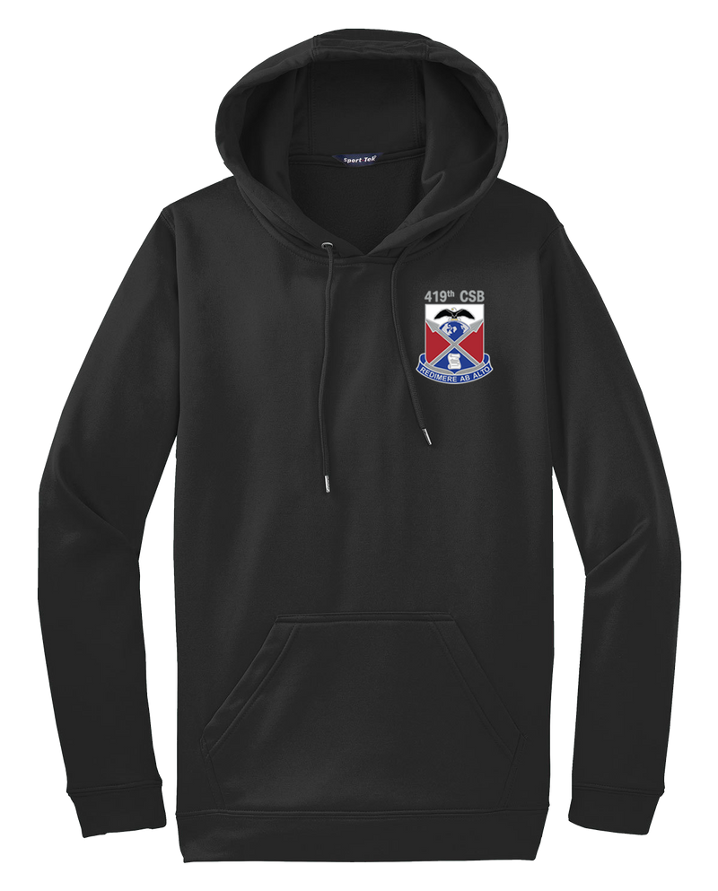 419th CSB Fleece Hooded Pullover