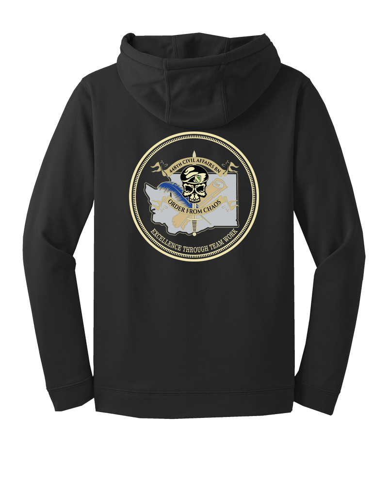 448th Civil Affairs Battalion Fleece Hooded Pullover