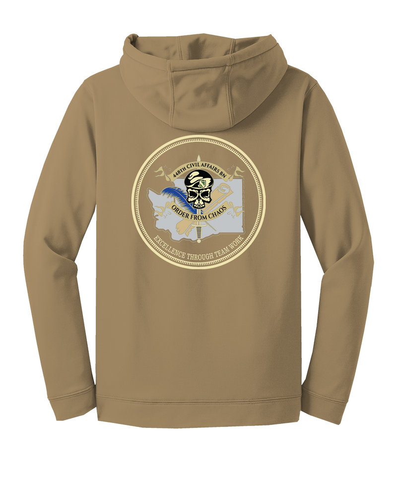 448th Civil Affairs Battalion Fleece Hooded Pullover