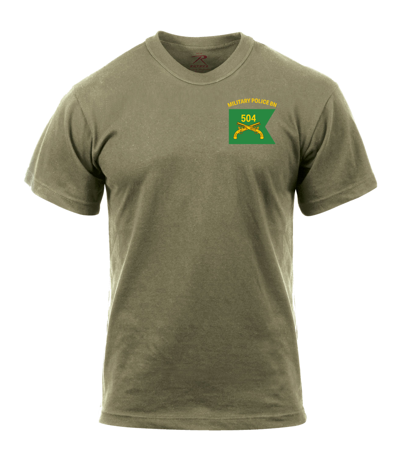 504th MP BN AR 670-1 Coyote Brown T-Shirt