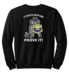 508th MP BN Blend Crewneck Sweatshirt with CUSTOS on the Left Sleeve