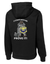 508th MP BN Poly/Cotton Blend Hoodie with CUSTOS on the Left Sleeve