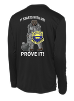 508th MP BN Long Sleeve Competitor Tee with CUSTOS on the Left Sleeve