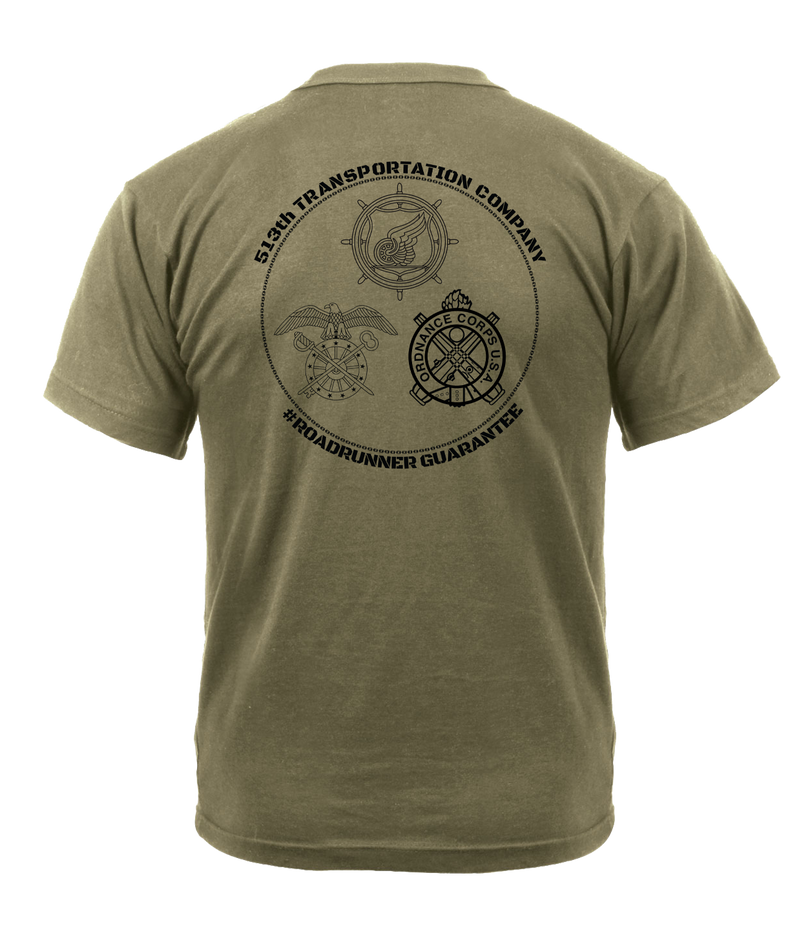 513th TC Davis' Design AR 670-1 Coyote Brown T-Shirt