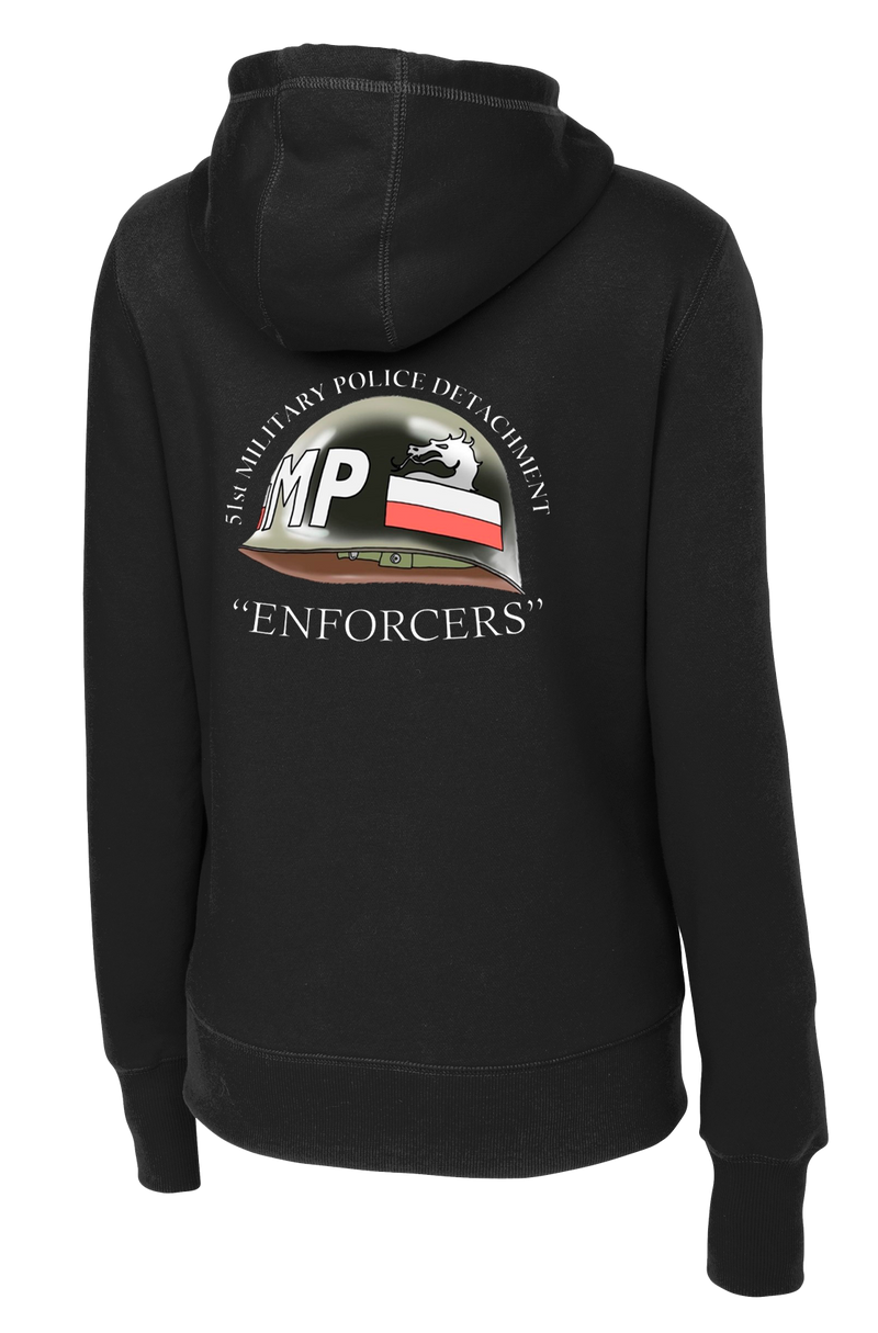 51st MP DET Ladies Poly/Cotton Blend Hoodie