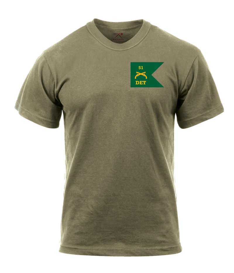 51st MP DET AR 670-1 Coyote Brown T-Shirt