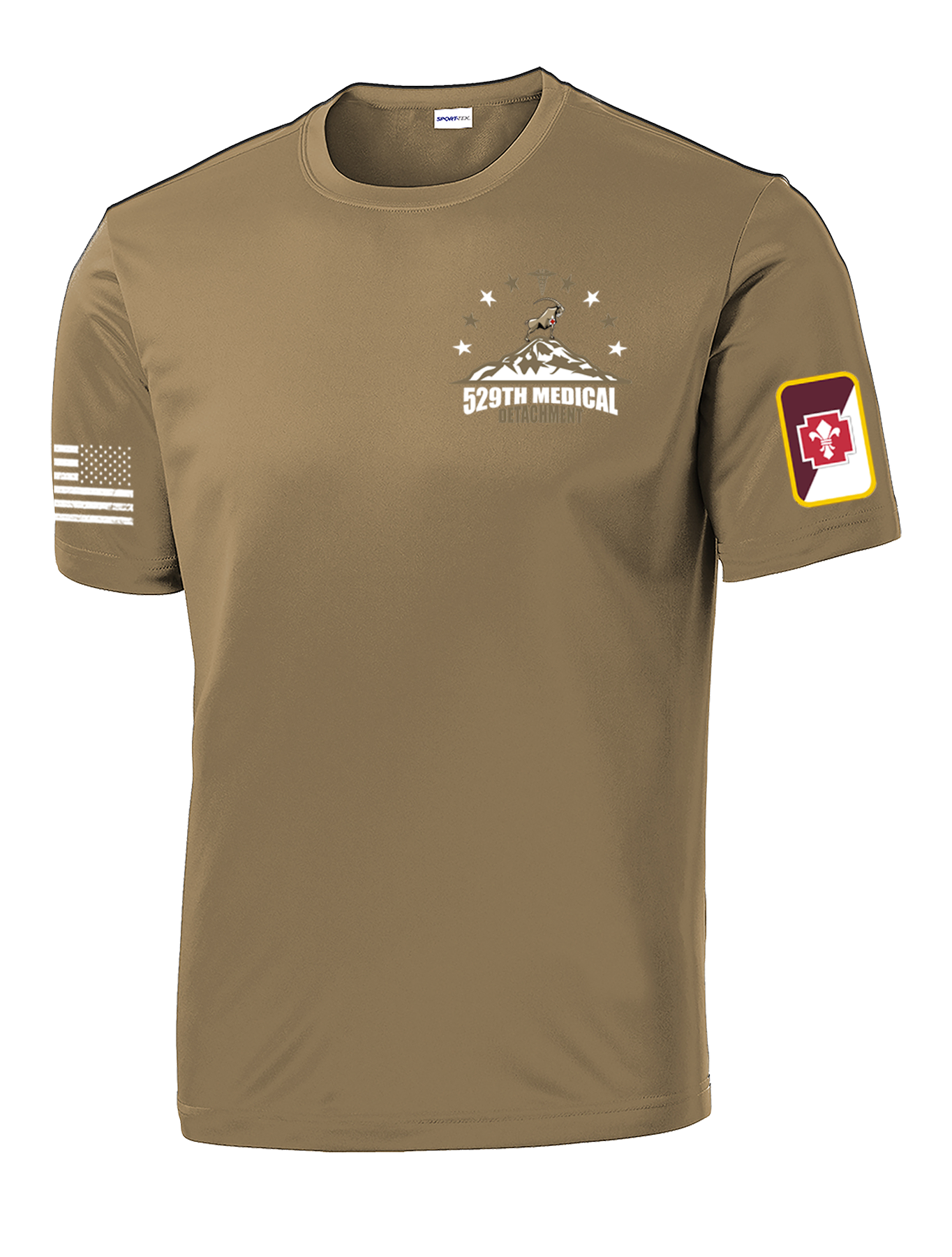 529th Med Det Competitor Tee with Two Sleeve Print