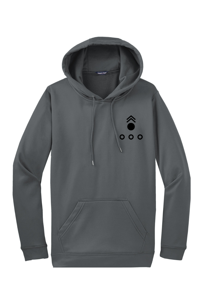 LCLS HIMARS Black Left Chest Design Fleece Hooded Pullover