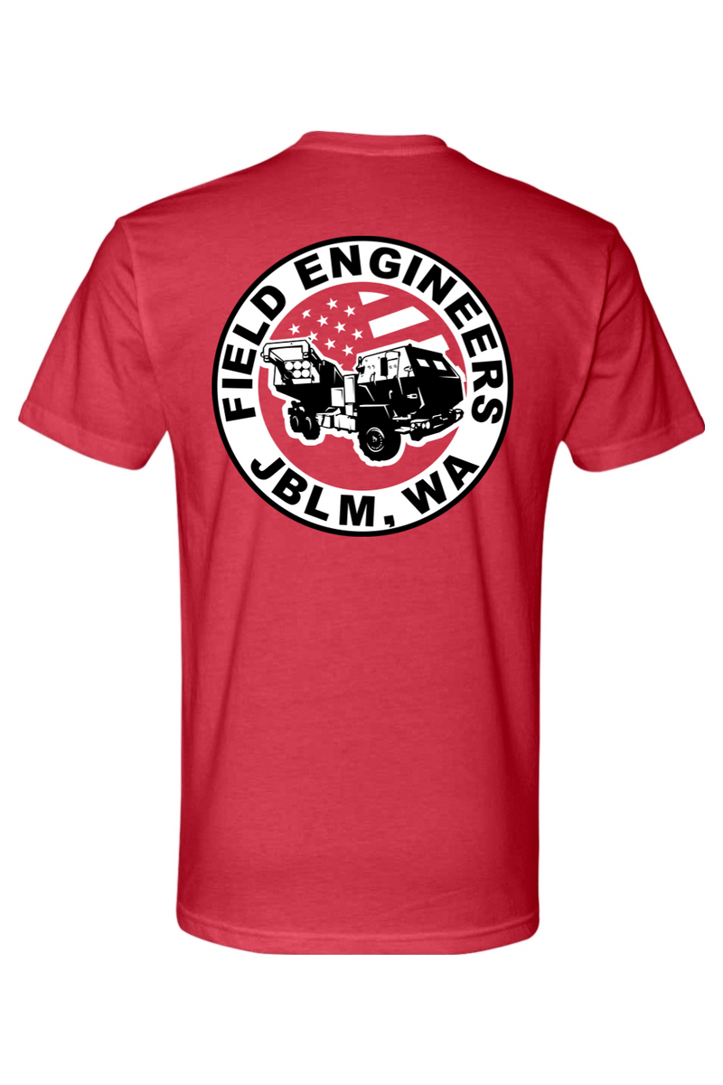 LCLS HIMARS Black Left Chest Design Next Level CVC Crew