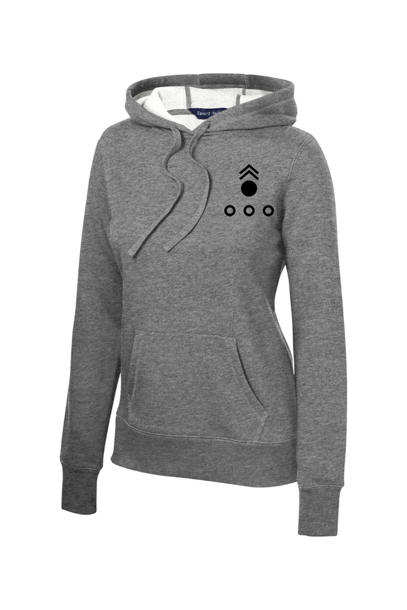 LCLS HIMARS Black Left Chest Design Ladies Pullover Hooded Sweatshirt