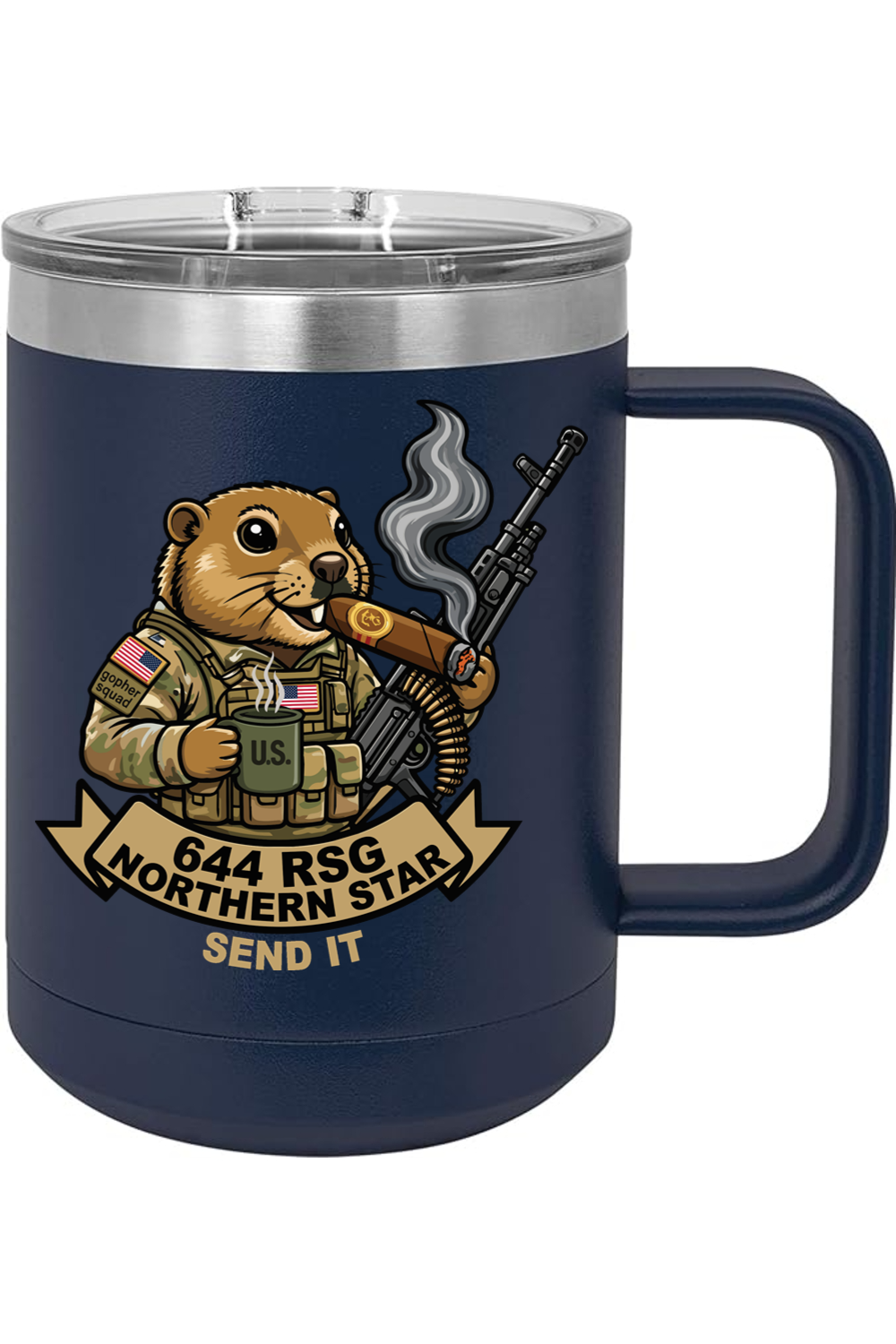 644th RSG 15oz Insulated Coffee Mug with Slider Lid