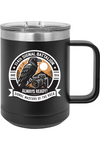 114th Signal Battalion 15oz Insulated Coffee Mug with Slider Lid Raven