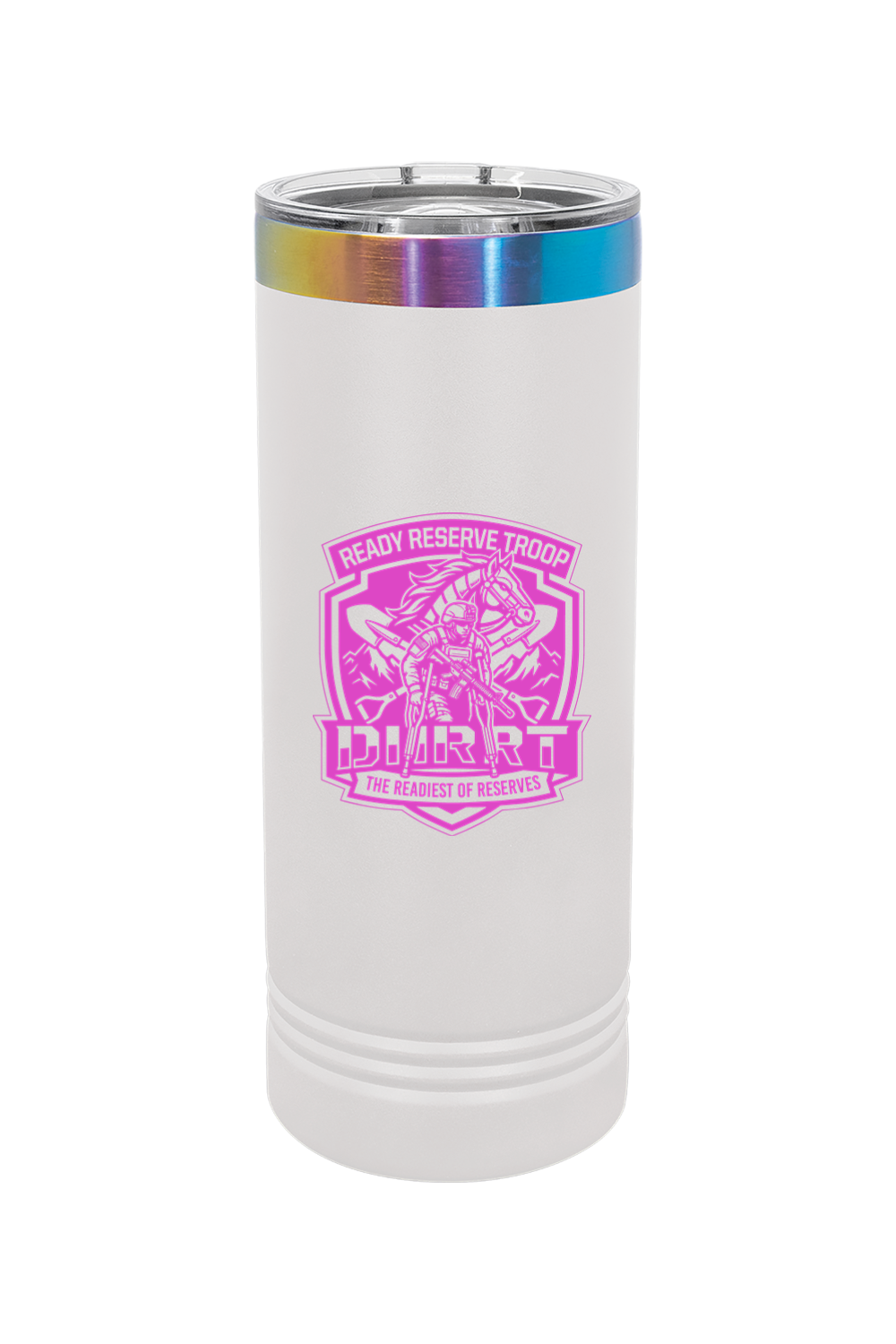 DHRRT 4-9 CAV 22 oz. ION-Plated Skinny Tumbler with Slider Lid