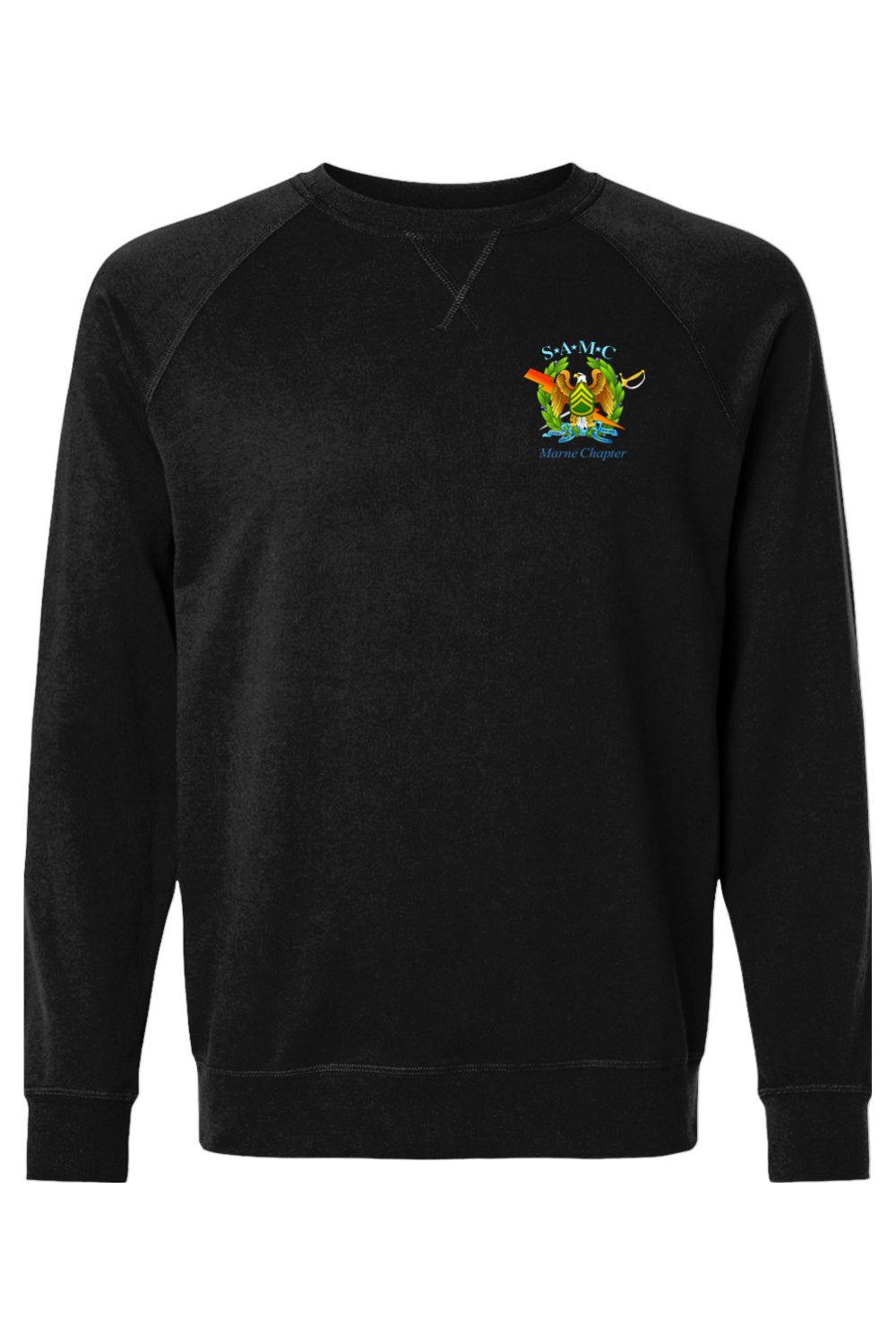 SAMC Marne Chapter Next Level Laguna Raglan Crewneck Long Sleeve T