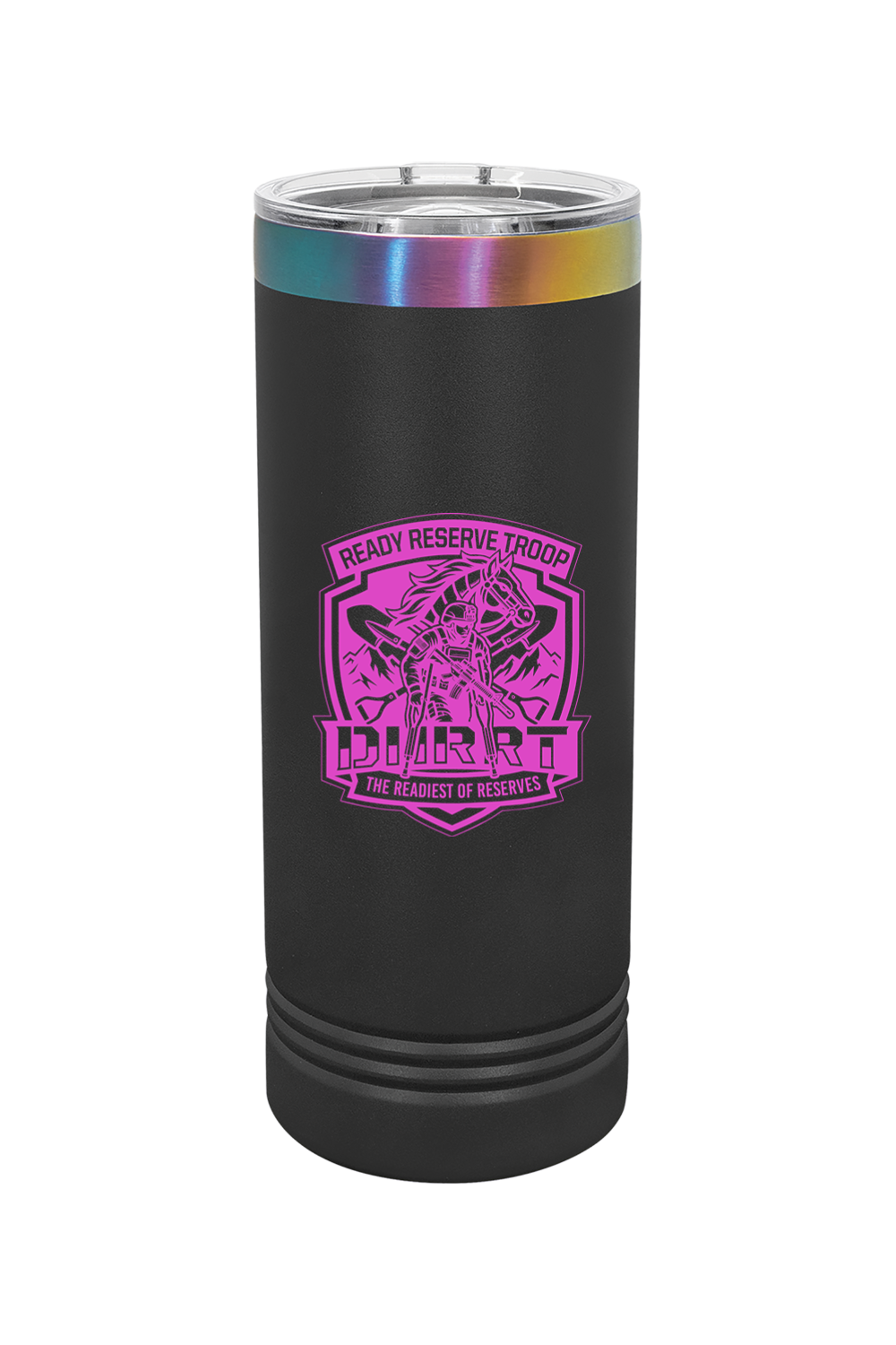 DHRRT 4-9 CAV 22 oz. ION-Plated Skinny Tumbler with Slider Lid