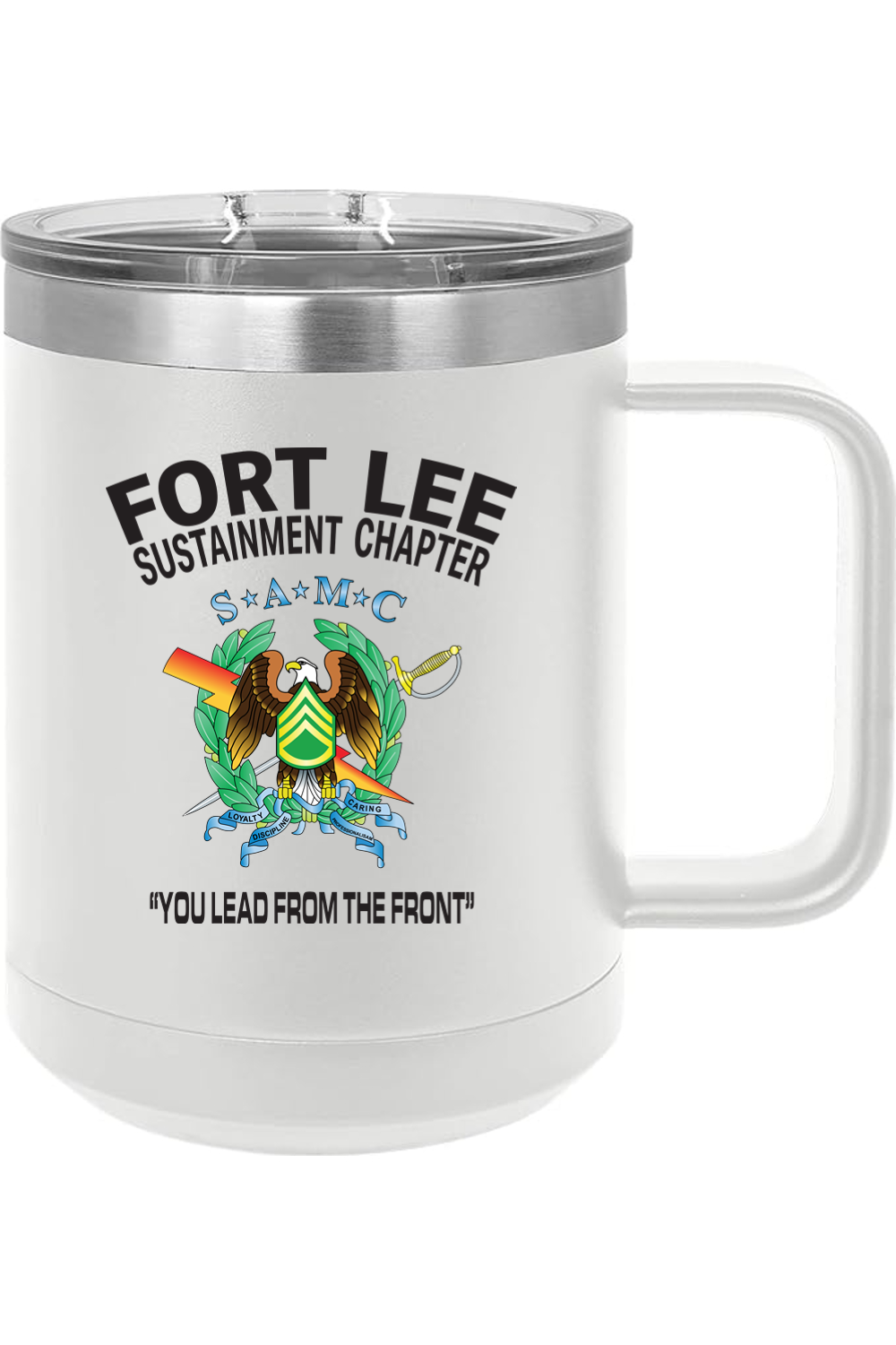 Fort Lee SAMC 15oz Insulated Coffee Mug with Slider Lid