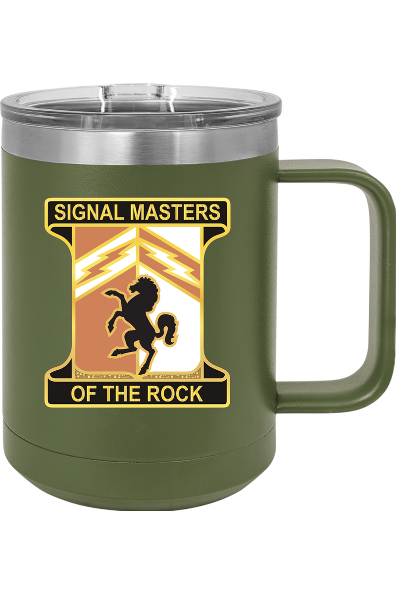 114th Signal Battalion 15oz Insulated Coffee Mug with Slider Lid