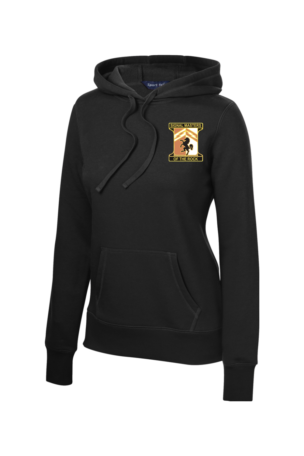 114th Signal Battalion Ladies Pullover Hooded Sweatshirt front & back design
