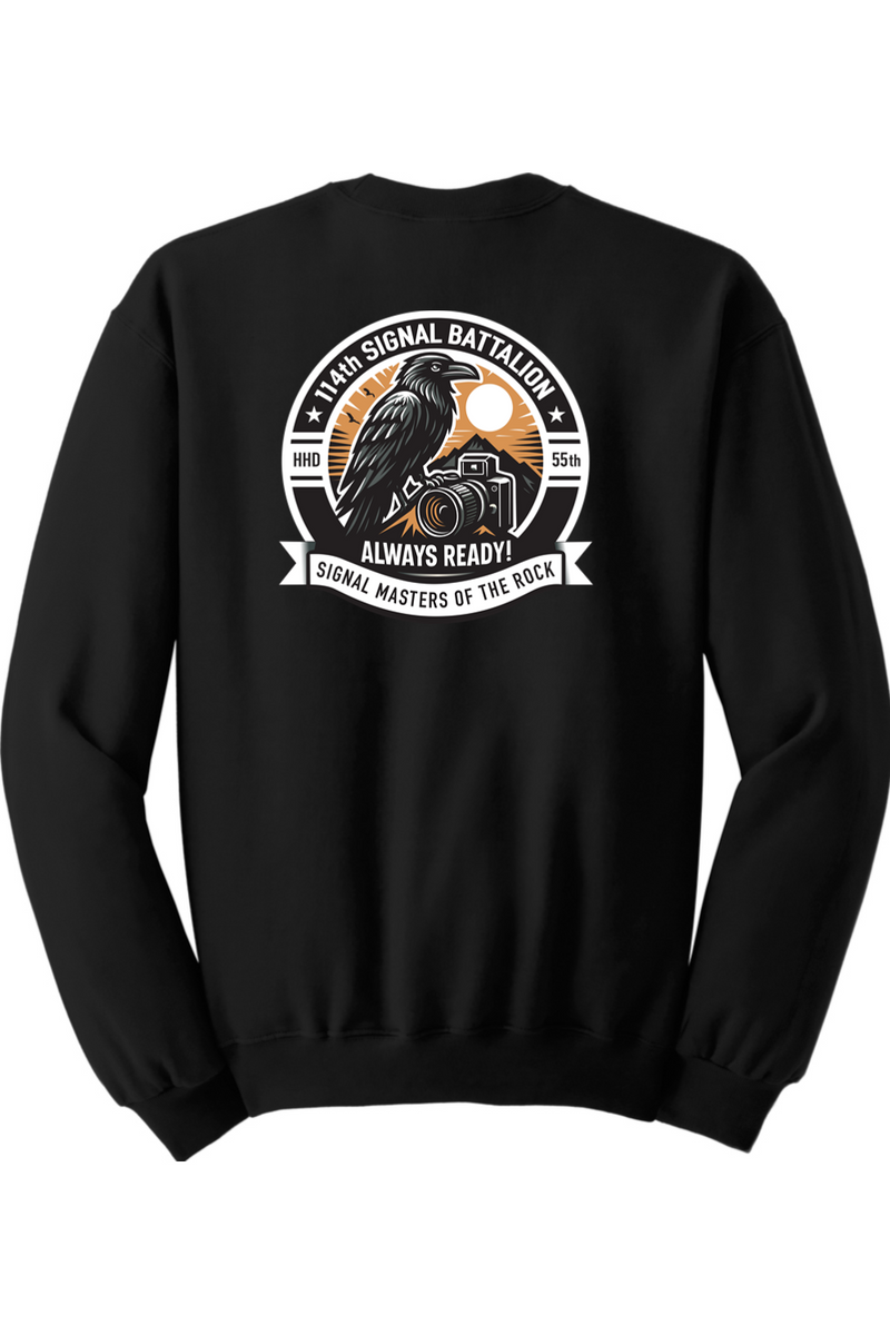 114th Signal Battalion Crewneck Sweatshirt front & back design