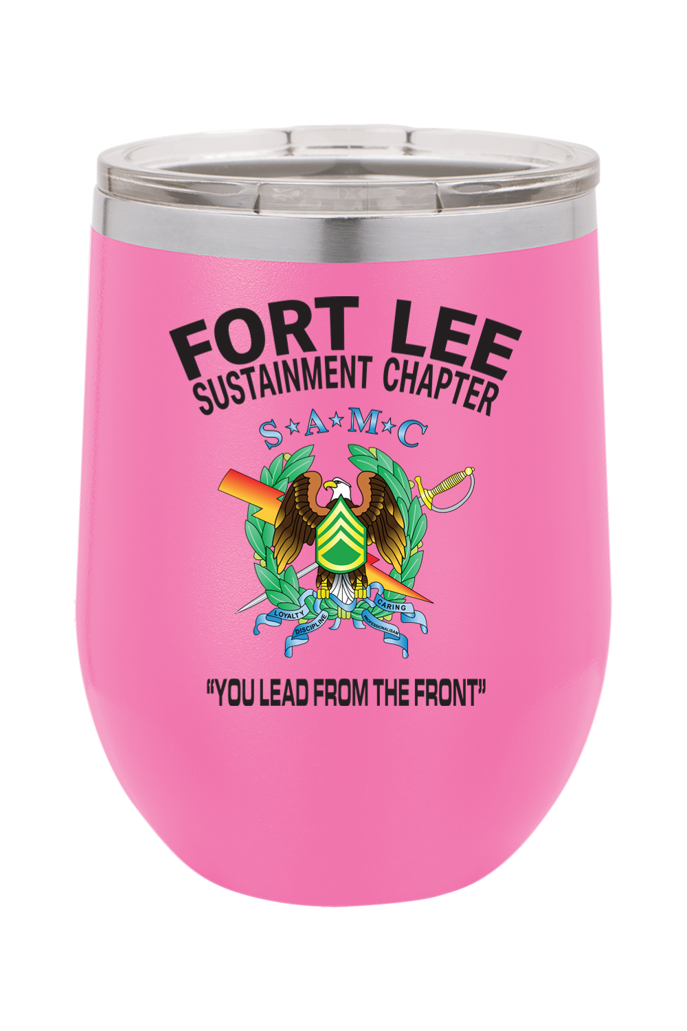 Fort Lee SAMC 12oz Insulated Wine Tumbler