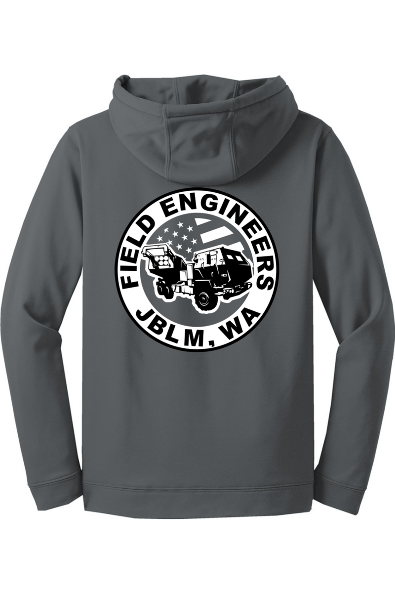 LCLS HIMARS Black Left Chest Design Fleece Hooded Pullover