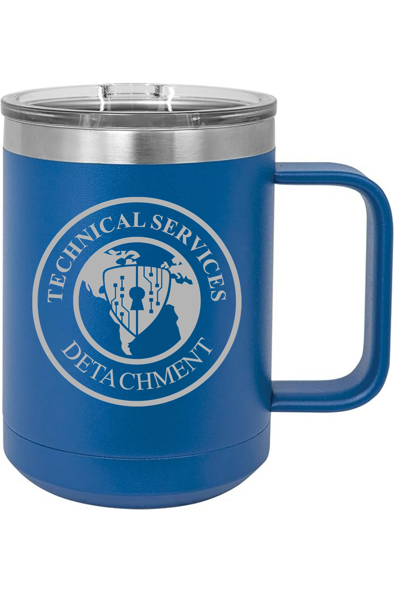 Technical Services Detachment 15oz Insulated Coffee Mug with Slider Lid