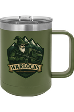 2nd Platoon “Warlocks” 539th CTC (L) 15oz Insulated Coffee Mug with Slider Lid