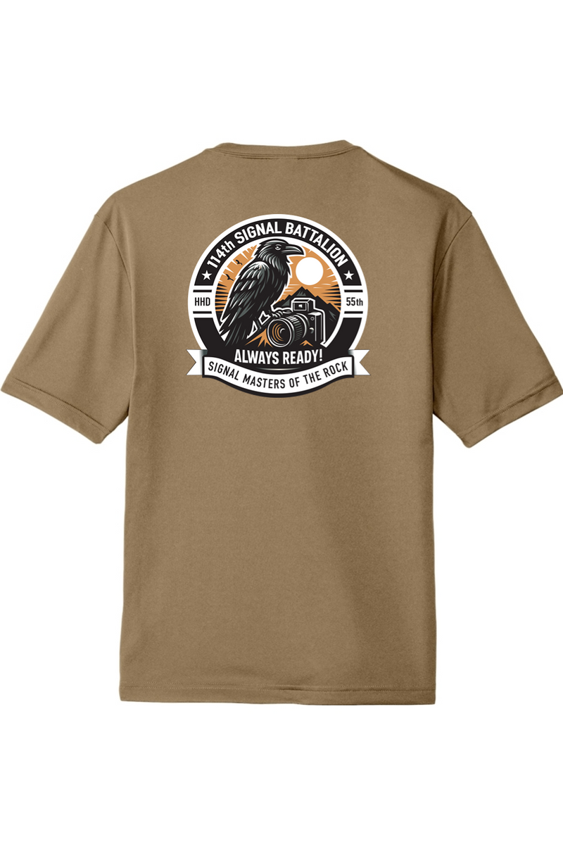 114th Signal Battalion Competitor Tee front & back design