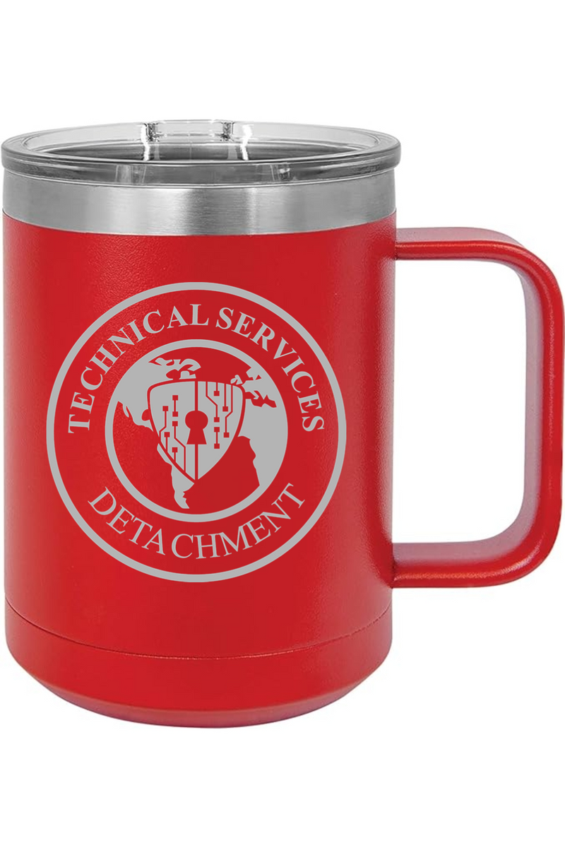 Technical Services Detachment 15oz Insulated Coffee Mug with Slider Lid