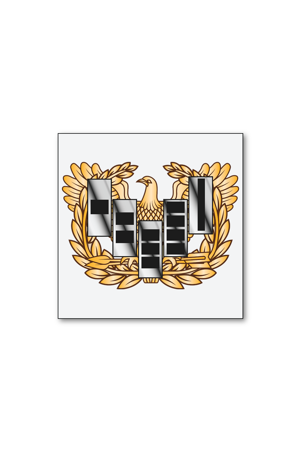 Warrant Officer Clear Sticker - Kiss Cut 4"