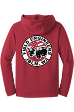 LCLS HIMARS Black Left Chest Design Fleece Hooded Pullover
