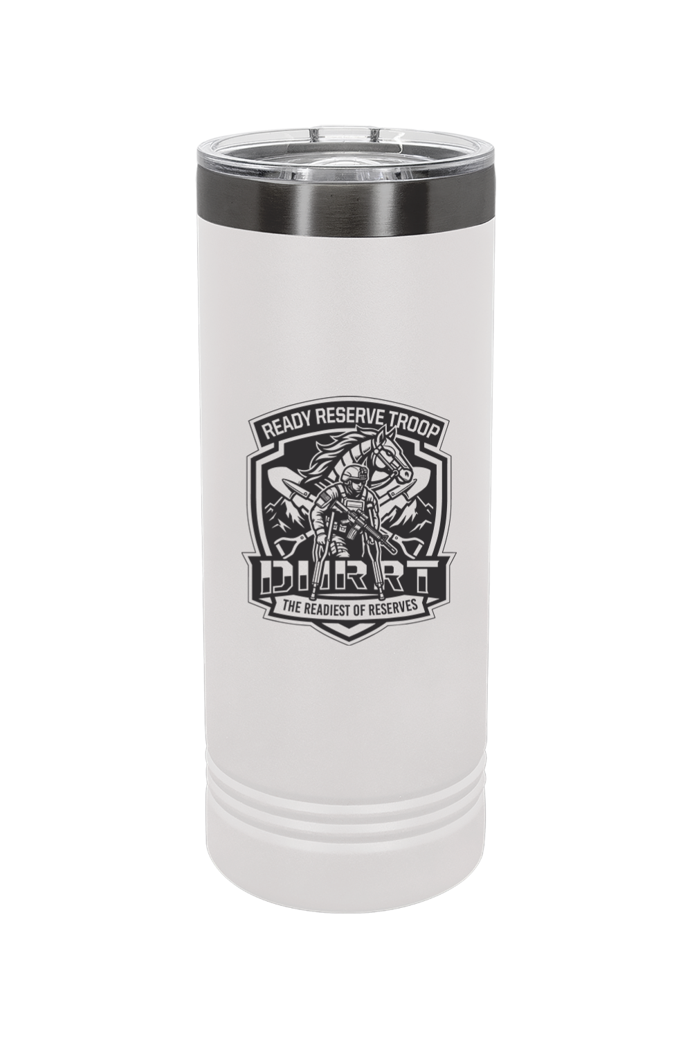 DHRRT 4-9 CAV 22 oz. ION-Plated Skinny Tumbler with Slider Lid