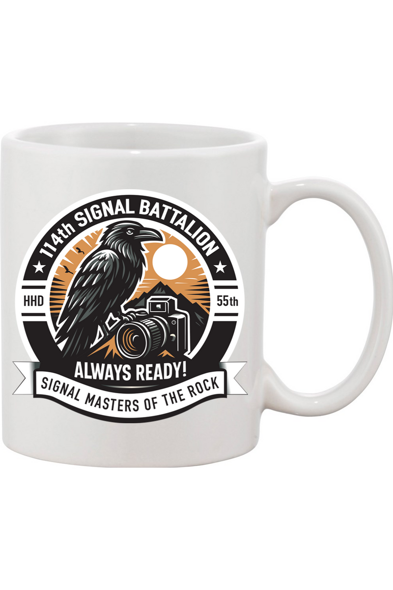 114th Signal Battalion 11oz Mug Raven