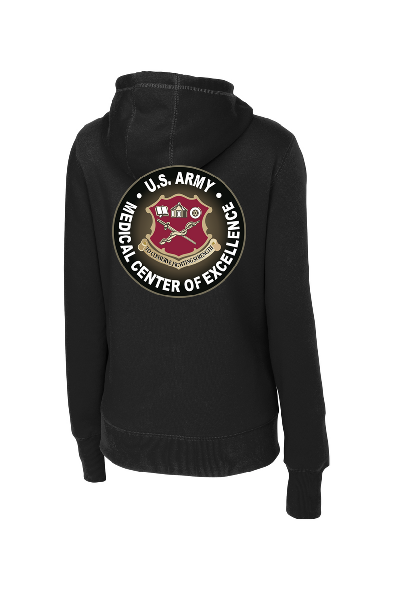 US Army Medical CoE Ladies Pullover Hooded Sweatshirt