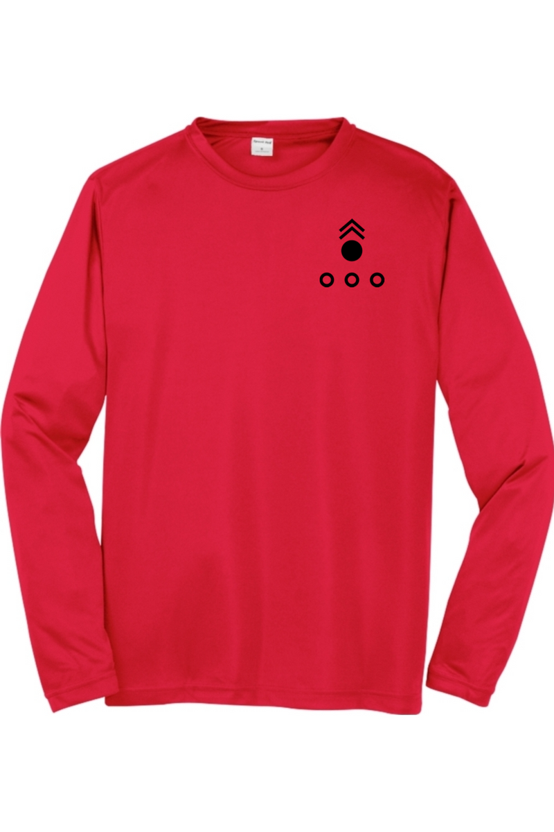 LCLS HIMARS Black Left Chest Design Long Sleeve Competitor Tee