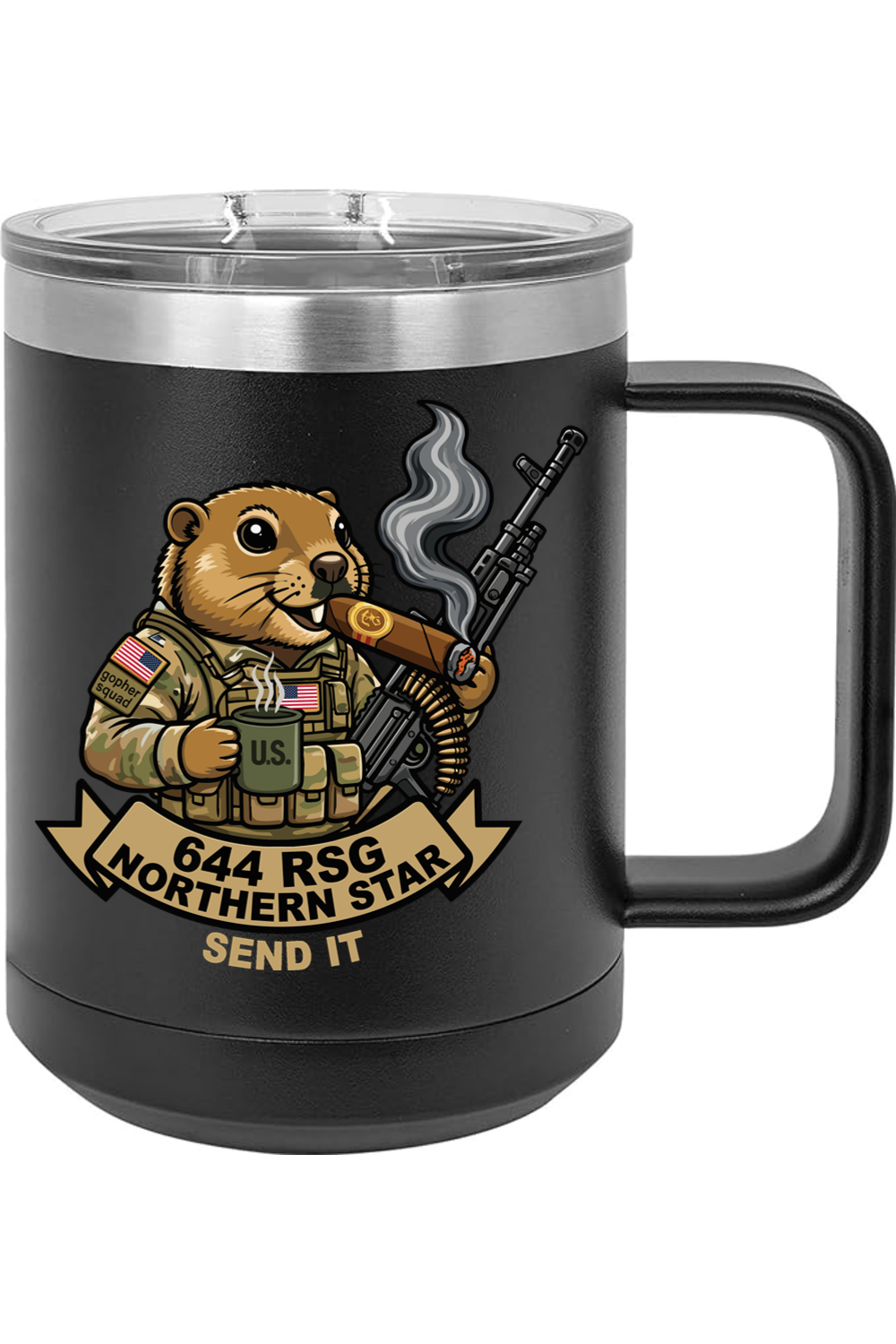 644th RSG 15oz Insulated Coffee Mug with Slider Lid