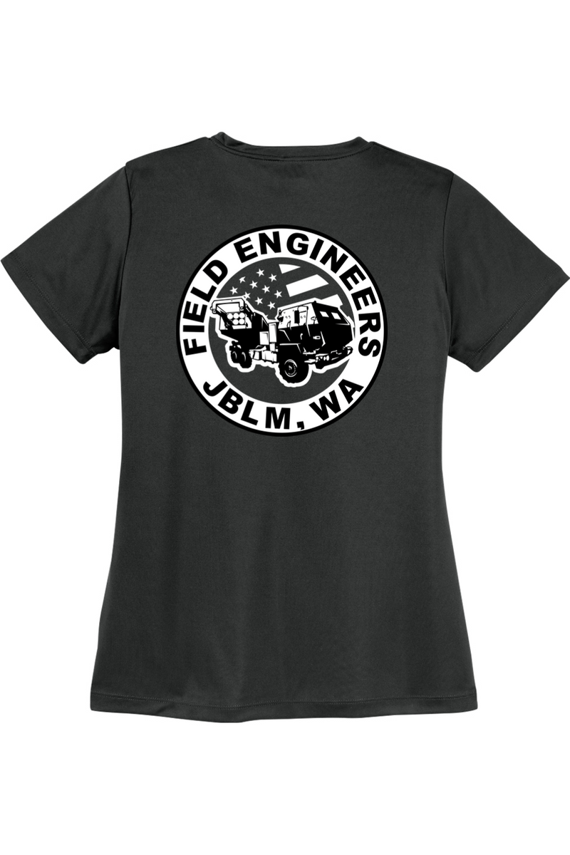 LCLS HIMARS Black Left Chest Design Ladies Competitor Tee